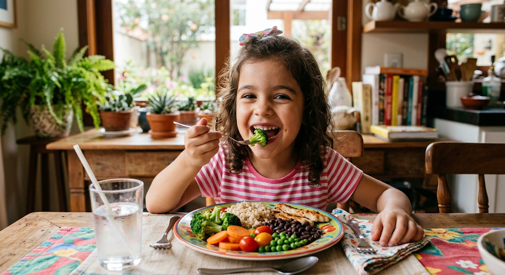 Como ensinar uma criança a gostar de alimentos saudáveis
